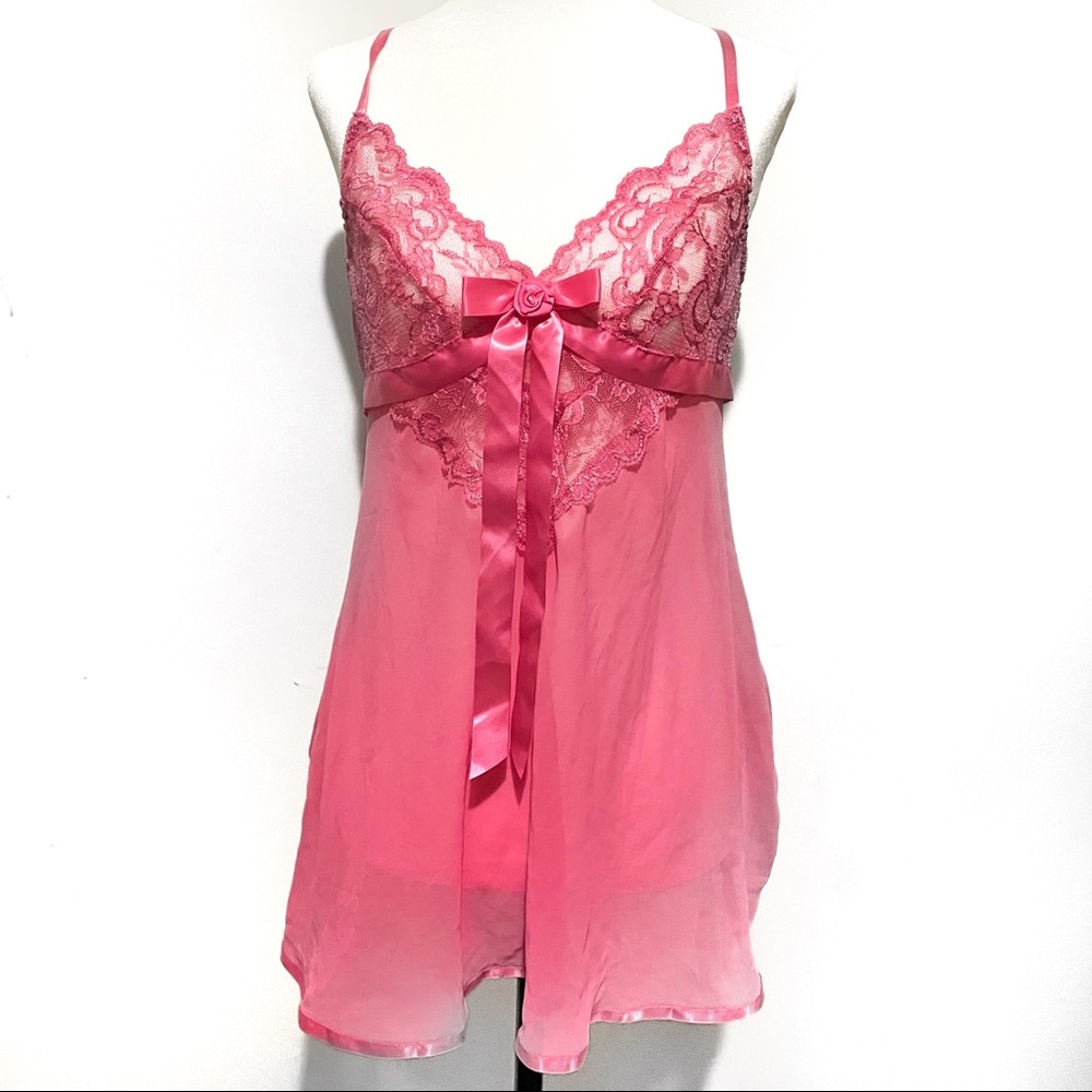 Bubblegum pink lingerie cami top - Picture 1 of 12